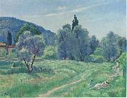 Henri Lebasque Prints, Olive Trees in Afternoon at Cannes